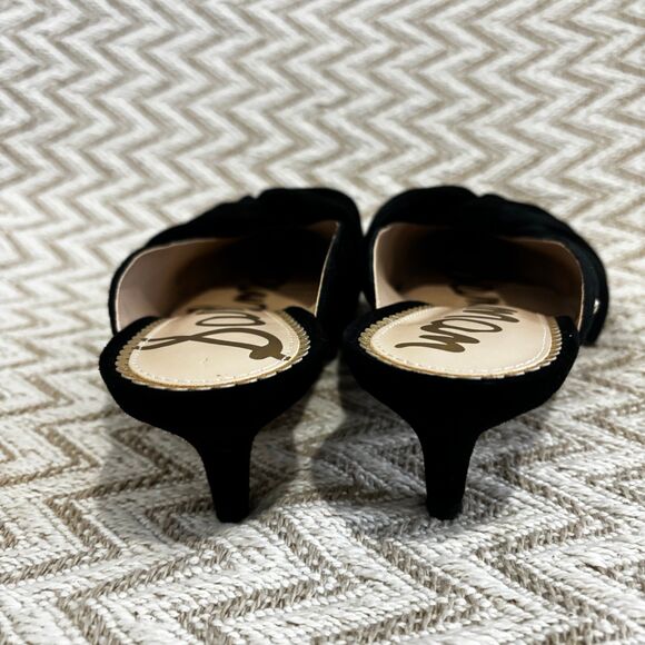 Sam Edelman Black Pointed Toe Mules - Picture 4 of 8